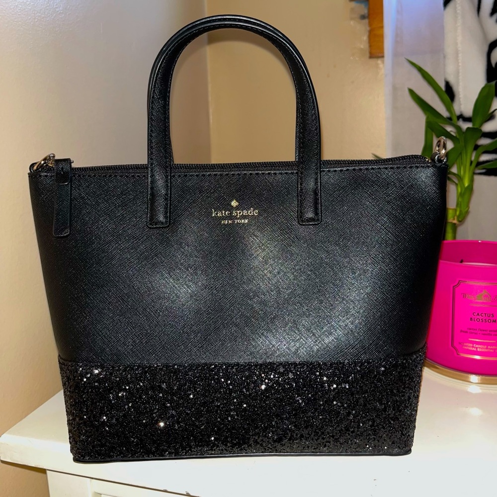 Kate Spade Ina Greta Court Glitter Crossbody
